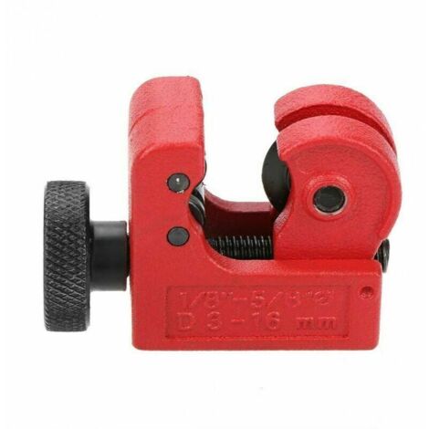 Machine de découpe de tuyaux Machine de découpe de tuyaux 3-16mm Mini machine de découpe de tuyaux en métal pour cuivre, laiton, PVC, plastique et aluminium Tuyau/tuyau 53.5cm Rouge-