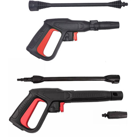 Machine de lavage de voiture pour jardin et maison, pistolet à eau pour lavage de voiture, pistolets longs et courts, pistolet à eau en forme d'éventail, pistolet à eau à clip et connexion rapide
