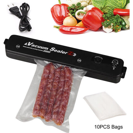 Machine de mise sous vide automatique et manuelle pour aliments secs et humides, avec 60 ou 110 sacs.