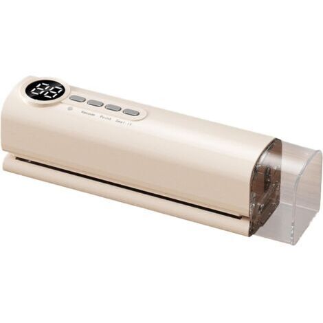 Machine de mise sous vide portative, conservateur automatique aliments, appareil de cuisine compact avec utilisation facile, accessoire de préparation repas, outil de stockage aliments ave