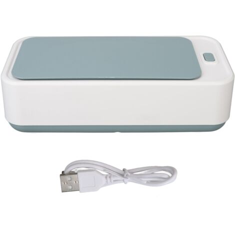 Machine de Nettoyage à Ultrasons pour Bijoux, Lunettes et Protège-dents - Élimination des Saletés par Vibration Haute Fréquence - Blanc