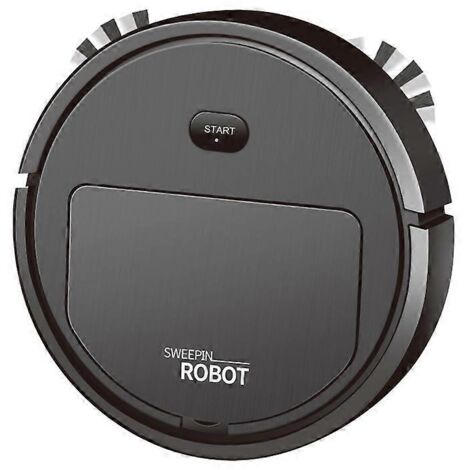 Machine de nettoyage ménager 3 en 1, aspirateur automatique, noir--