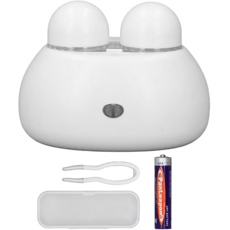 Machine de Nettoyage Ultrasonique pour Lentilles de Contact Portable Automatique - Outil de Nettoyage à Domicile Blanc