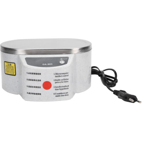 Machine de Nettoyage Ultrasonore Professionnelle pour Dentiers, Lunettes et Bijoux - Mini Nettoyeur Ménager 220V EU Plug