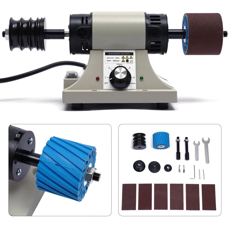 Machine de polissage de cuir 350W polissant la machine de meulage de produit en cuir de 0-8000rpm