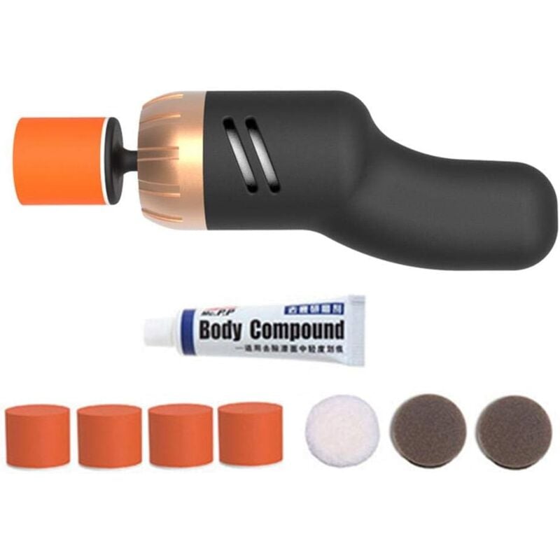 Machine de Polissage de Voiture 60W Mini Machine de Suppression de Rayures de Voiture Électrique Voiture Polisseuse Ponceuse Tampon Vitesse Variable