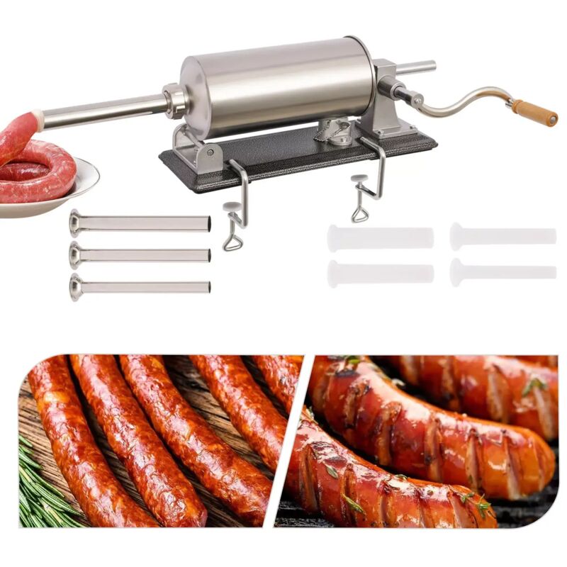 Machine de remplissage de saucisses en acier inoxydable Machine de remplissage de saucisses seringue à saucisses 4L