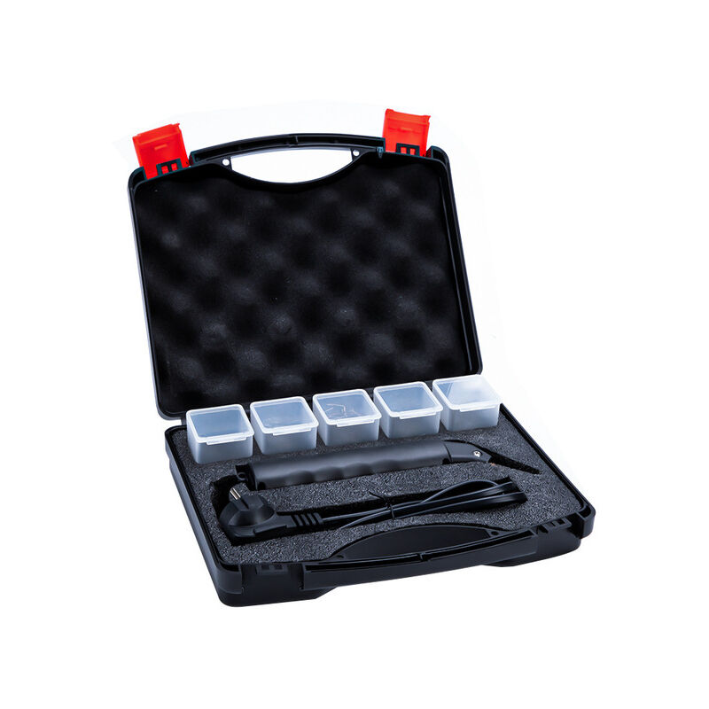 Macaron - Machine de réparation en Plastique de Voitures, Kit de Pistolet d'agrafeuse à Chaud avec Fil de soudage, Machine de soudage pour Pare Choc