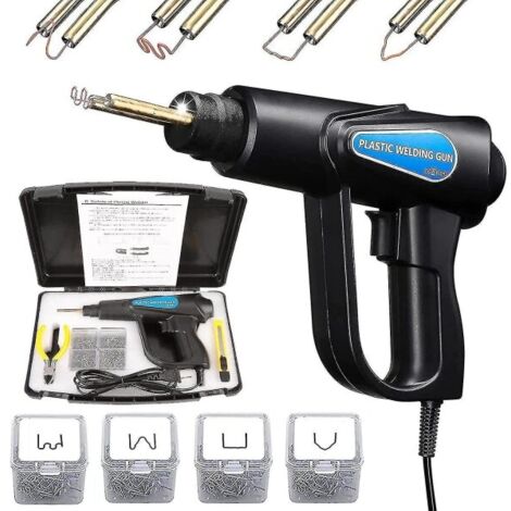 Machine de soudage plastique 70 W, kit de réparation de pare-chocs de voiture, pince, 4 pinces ondulées, machine de réparation par soudage