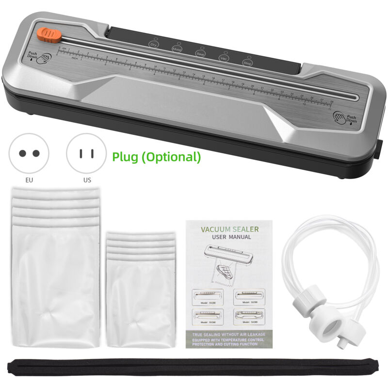 Machine d'emballage sous vide 100 W 55 KPa haute puissance d'aspiration, machine de scellage humide et sec, machine d'emballage et de conservation