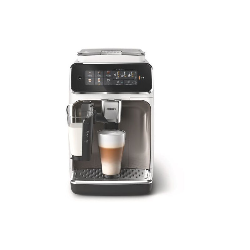 Philips - Machine expresso automatique EP3343/90 Serie 3300 LatteGo Chrome blanc