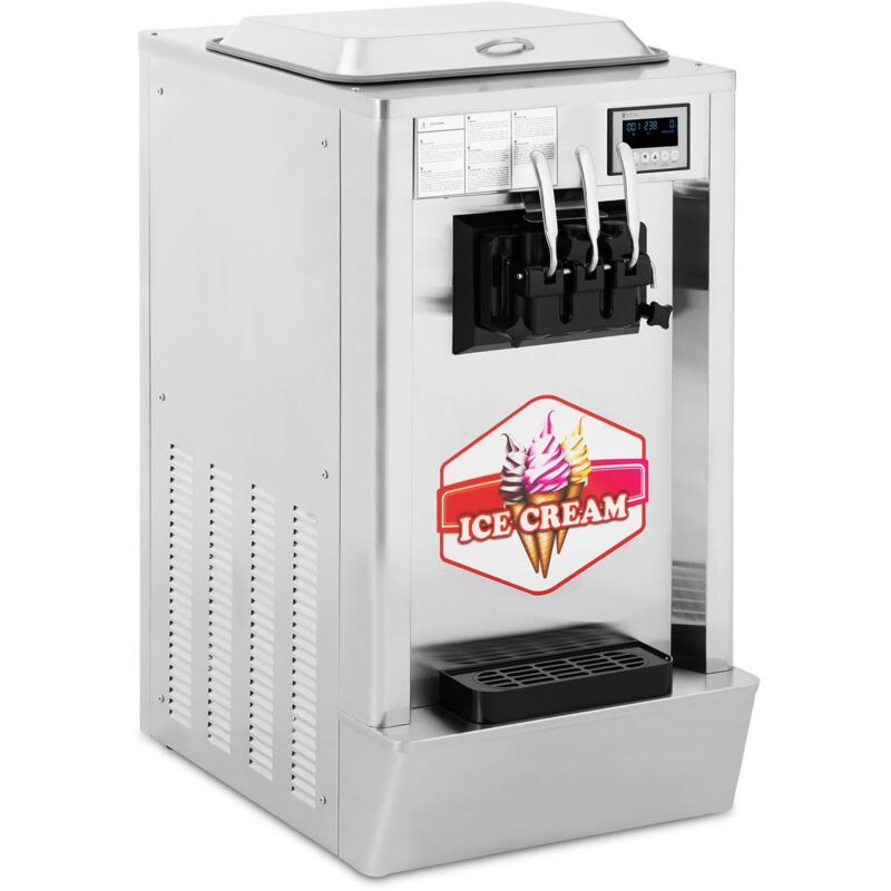 Royal Catering - Machine à glace italienne pro 1550 w 23 l/h 3 parfums