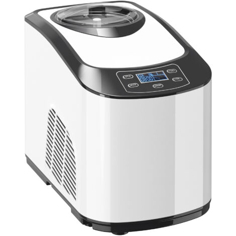 Machine glaces sans précongélation compresseur intégré 1,5 L blanc