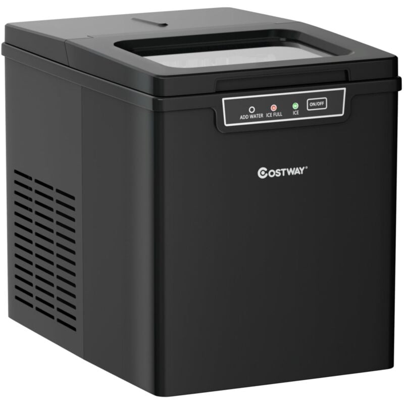 Machine à glaçons 12kg/24h portable 9 glaçons par 8 min avec réservoir 1,85 litres affichage-lcd 105 watts
