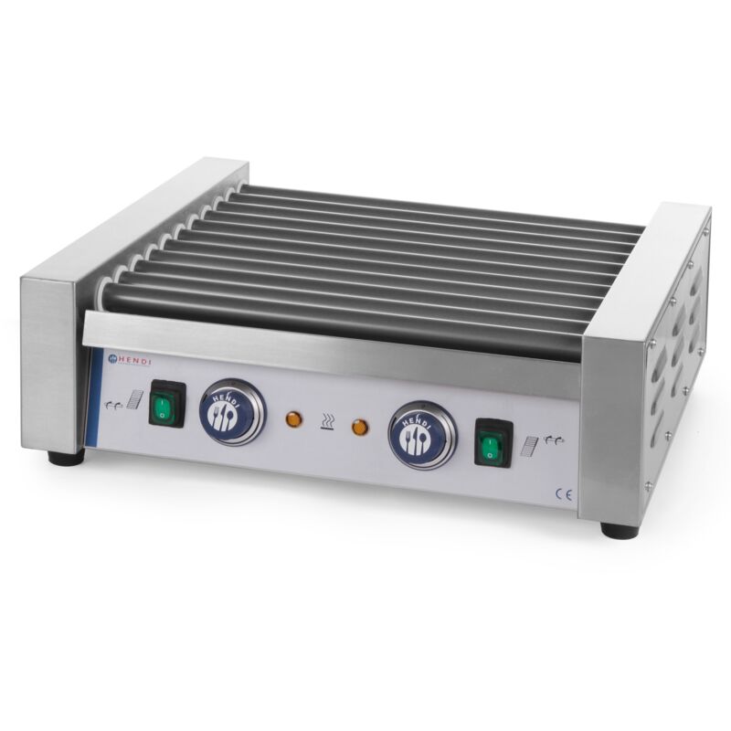 Rouleau chauffant pour hot-dogs, 11 rouleaux, 1180W Hendi 268704