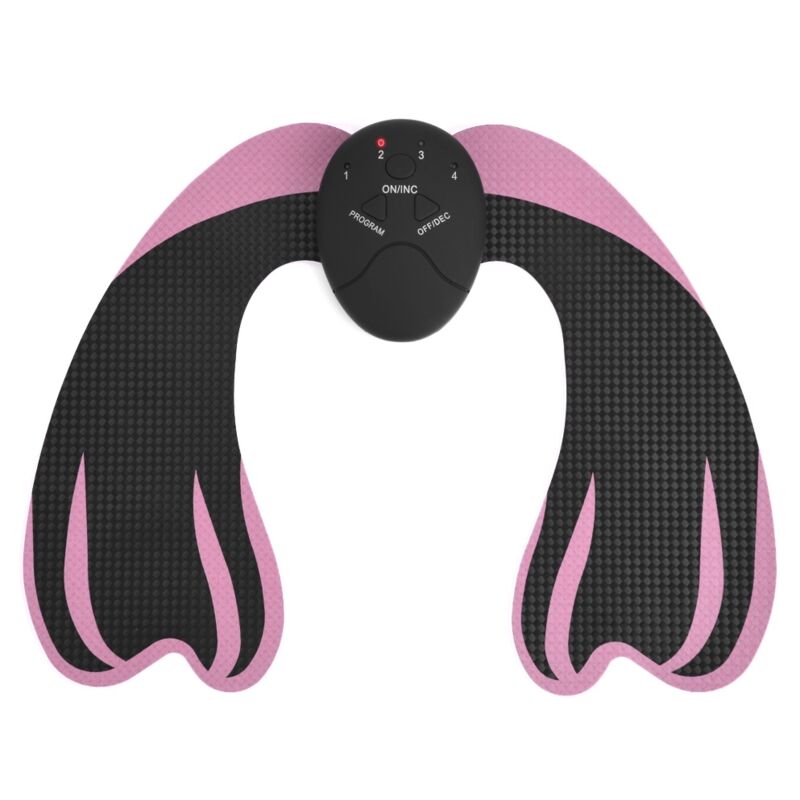 Machine massage lifting fessier EMS - Stimulation musculaire hanches - Noir et rose - Modelage corporel