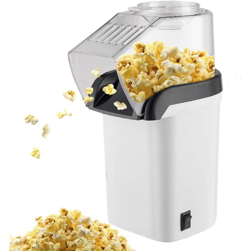 Einemgeld - Machine à pop-corn, sain sans graisse, blanc