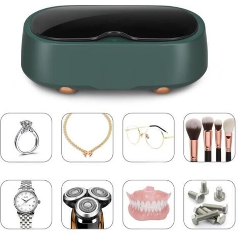 Machine professionnelle de nettoyage de bijoux par ultrasons 45kHz, machine de nettoyage de lunettes par ultrasons étui à lentilles