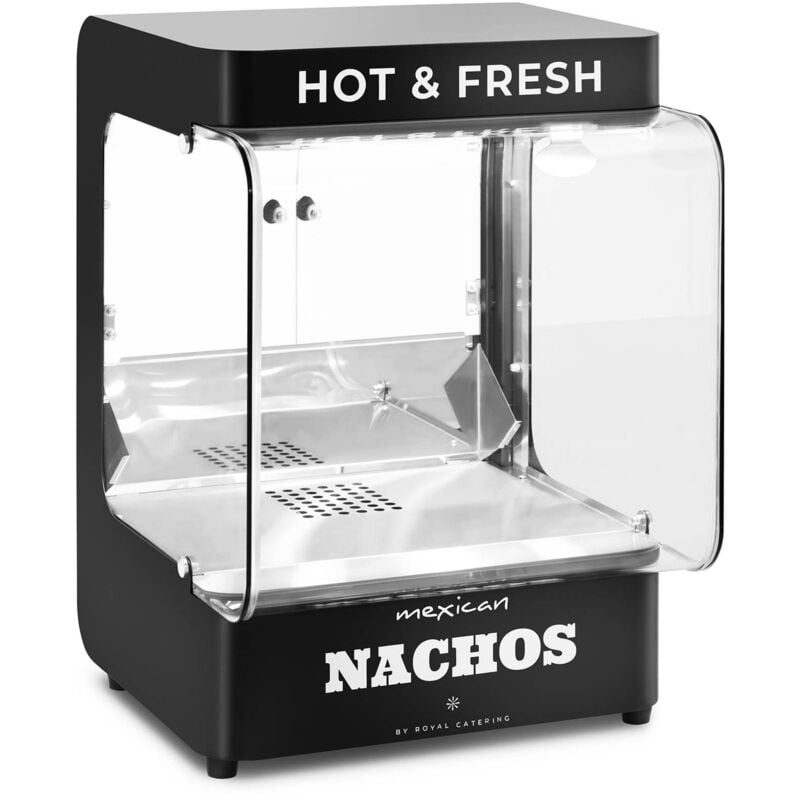 Royal Catering - Machine réchaud nachos Design rétro Réchaud à chips 99 l 50 - 60 °c noir