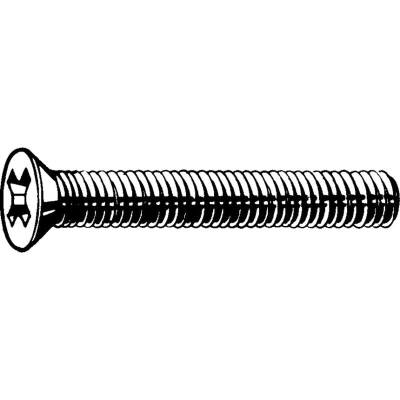 M4X10 Cross Countersunk Screw z&b (GR-4.8)- you get 18 - Qualfast