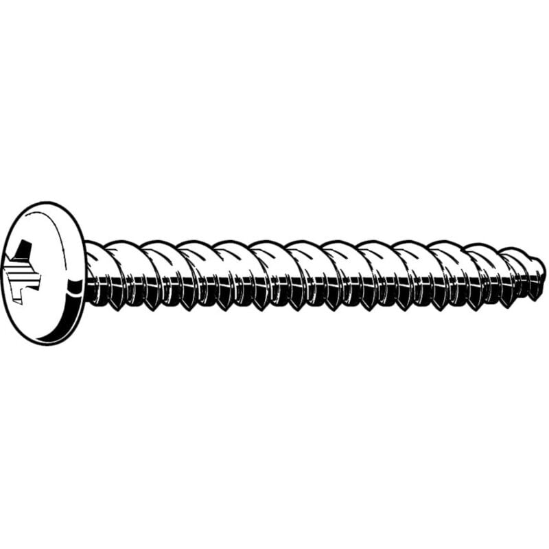 M3.5X14 Cross Pan Head Screw A2- you get 25 - Qualfast