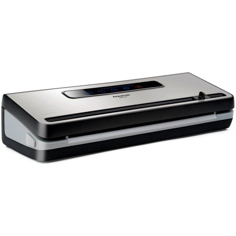 Vac600 - Machine à emballer et à sceller sous vide de aliments avec cutter, aliments secs et humides, fonction d'arrêt, taille et scellage 30 cm,