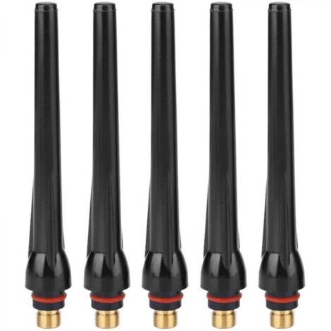 Machines à souder TIG, 0,9 x 0,5 cm, 5 pièces, capuchon arrière long, torche de soudage, couteau de soudage TIG, capuchon arrière pour fournitures de soudage SR17/SR18/SR26 (5 pièces)