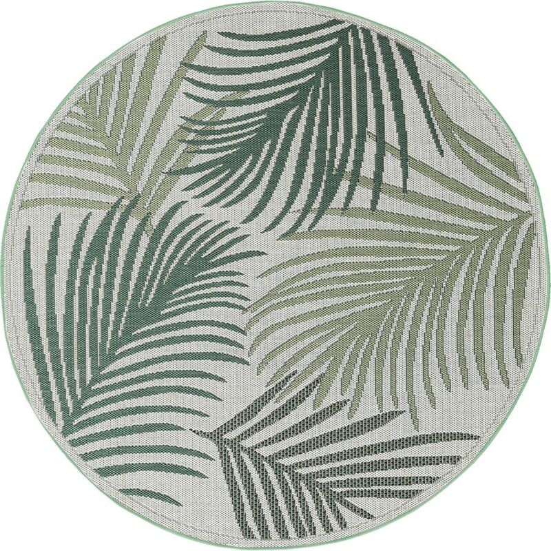 The Carpet - Machka tapis extérieur robuste design moderne vert, 160 x 160 cm