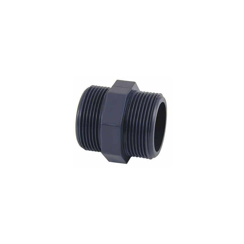 

Plantawa Machón PVC Doble Rosca M-M 1 1/4" Racores de Evacuación Conexión Tubería