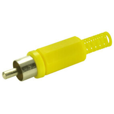 Macho coaxial RCA Electro DH. Color Amarillo 10.588/AM 8430552010844