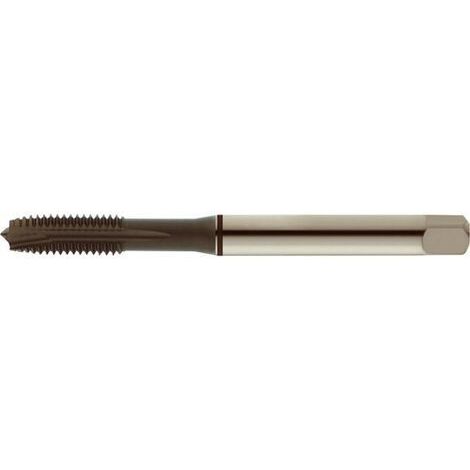 Macho de roscar mecánico para agujero pasante, rosca métrica, revestimiento TiAIN, DIN 371 B, rosca M4, paso 0,7 mm, longitud. total : 63 mm, cola Ø 4,5 mm