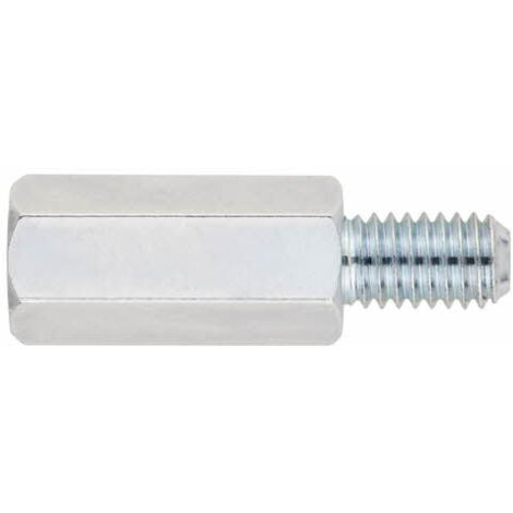 Macho/Hembra hexagonal conico - Zincado M6 x 10 - Caja de 100