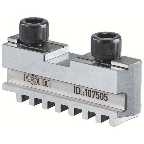 Mâchoire de base Röhm GB, taille 630, jeu de 3 mâchoires, avec vis de fixation - 107509