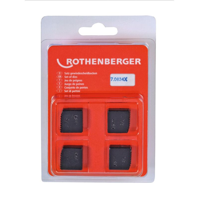Rothenberger - 4x sc Mâchoires de coupe bspt r 3/4' - 070834X
