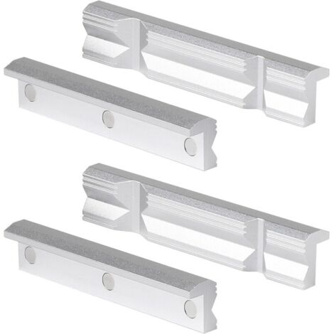 Mâchoires de Protection 125 mm pour Étau en Aluminium avec Prismes et Aimants