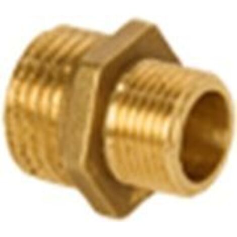 Machon Latón Contra-Rosca Reducido M-M 1/2' x 3/8'