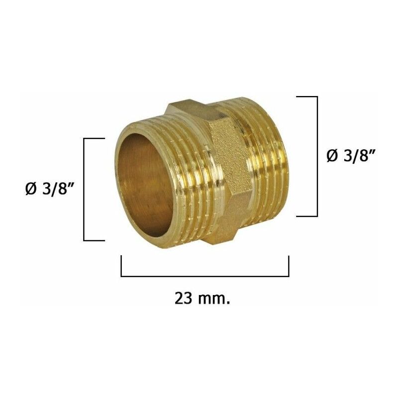 CIS - Machones Dobles Pulidos 3/8