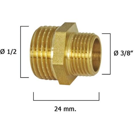 Machones Reductores Pulidos 3/8" A 1/2"