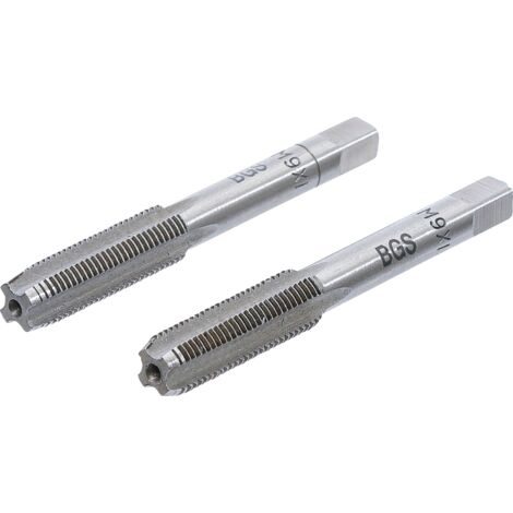 Machos  macho inicial y de acabado  M9 x 1,0 mm  2 piezas