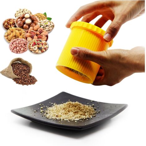 Macina per noce moscata manuale, utensile multifunzionale per macinare la noce moscata, macina per noce moscata adatto per noce moscata, chicchi di caffè e altre piccole particelle di condimento