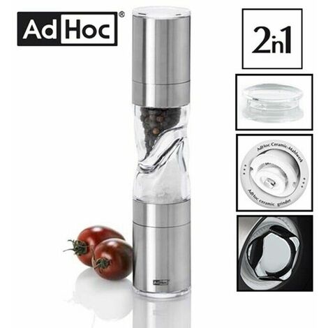 Macina Peperoncino in acciaio inox ed acrilico Pepe Rosso AdHoc