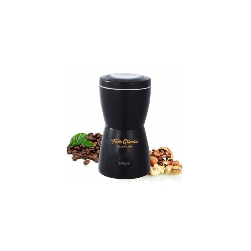 Macinacaffè Elettrico ECODE Forte Grinder ECO-410, Lame in Acciaio Inox 304, Coperchio Trasparente, macinare spezie, Semi, Frutta secca, Capacità 80 g