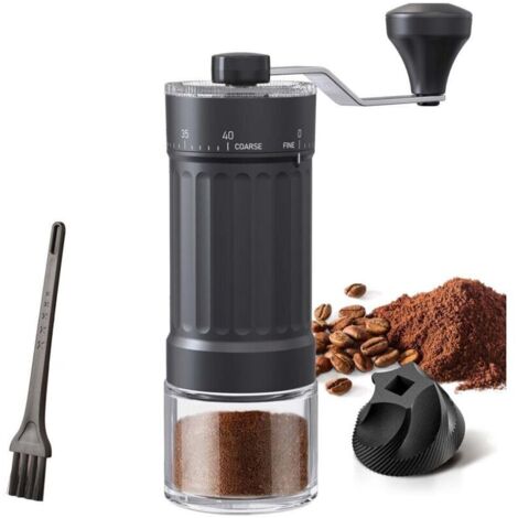 Macinacaffè manuale di alta precisione per macchine da caffè espresso, a stantuffo e a pressa francese.