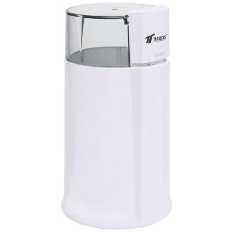 Macinacaffè Thulos, capacità 50-60 grammi. Modello bianco.