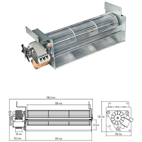 Ventilatore tangenziale per stufa a pellet Nordica - Mack4Season