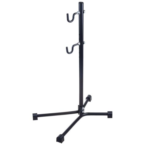 Maclean Bicycle Service Support au sol en acier, hauteur réglable, 20 kg, roues de VTT jusqu'à 27,5"