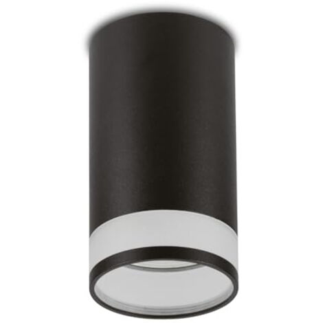 MACLEAN LUMINAIRE/TUBE APPARENT, SPOT, ROND, ALUMINIUM, GU10, 55X105MM, NOIR, MCE361 B