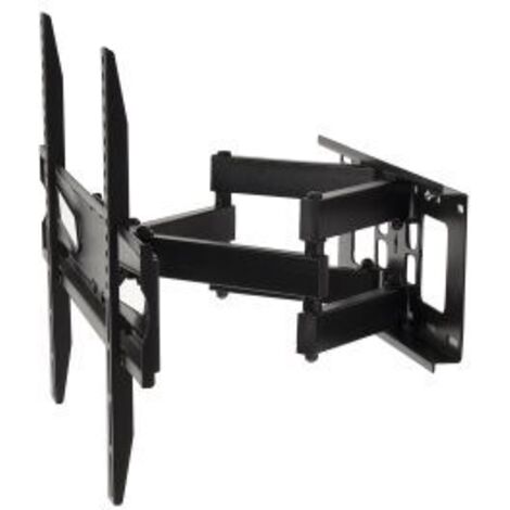 Maclean MC-723 B - Supporto a parete per schermo 37-70", 600x400 VESA, per max 40 kg, colore nero