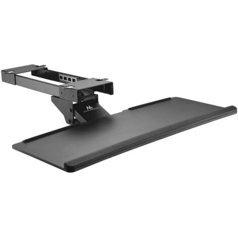 Maclean MC 757 support clavier noir ajustable bureau