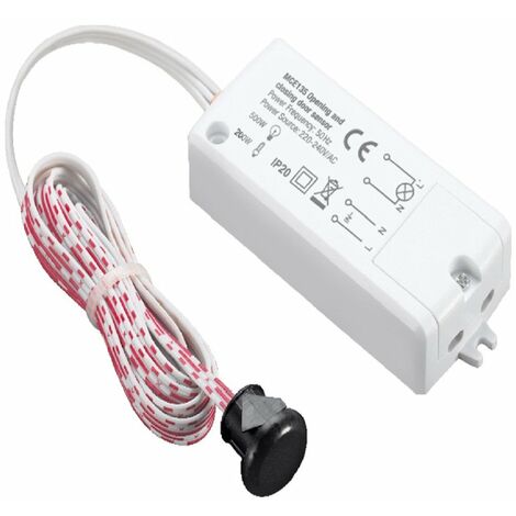 Maclean MCE 135 Sensore di Movimento a Infrarossi per Porte Rileva il Movimento della porta Accensione automatico della Luce